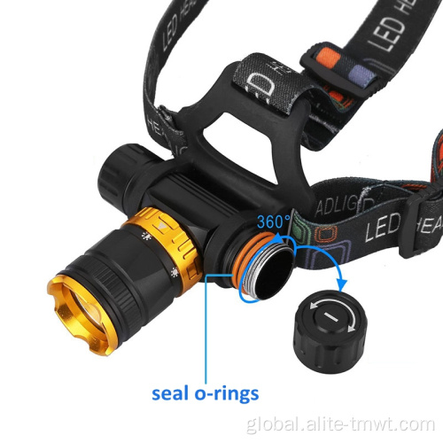 Underwater Flashlight waterproof IP68 diving head lamp T6 LED 18650 underwater headlamp Factory